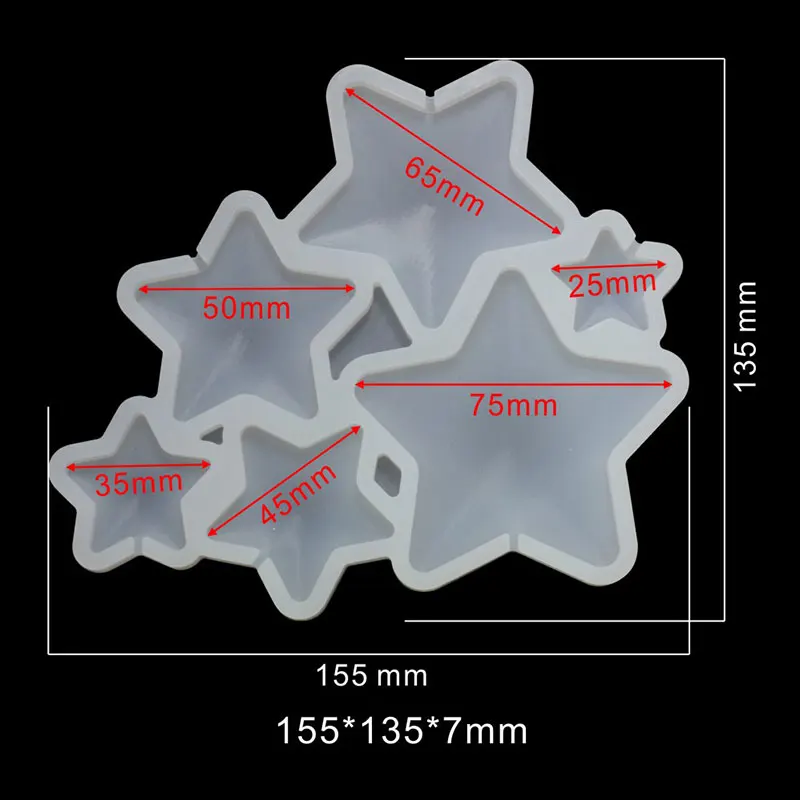 Epoxy Resin Lollipop Mold Star Heart Numbers Round Flowers Silicone Molds for Hard Candy Cake Decorating Sugarcraft Tools