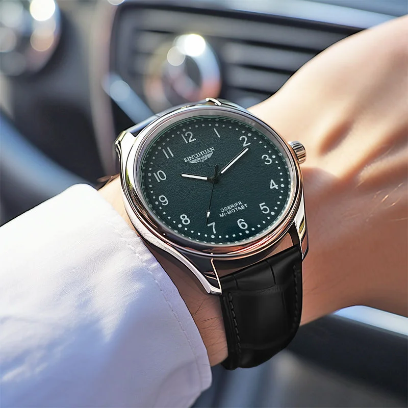 Relógio de quartzo masculino de negócios de luxo marca superior pulseira de couro à prova dwaterproof água bonito relógio de pulso para homem 2025 novo modelo