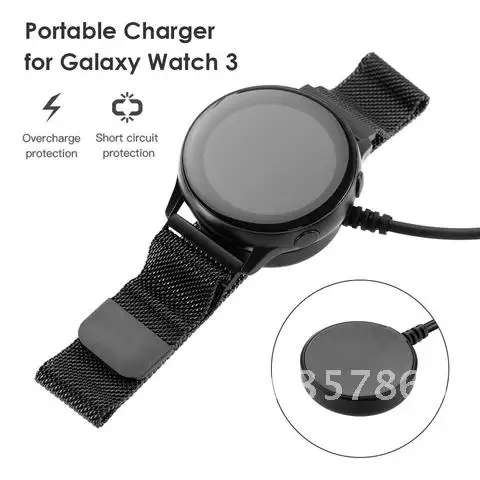 Câble de chargement sans fil universel pour Samsung Galaxy Watch 3, active2, montre de sport, alimentation USB, adaptateur de berceau, accessoires, 1m