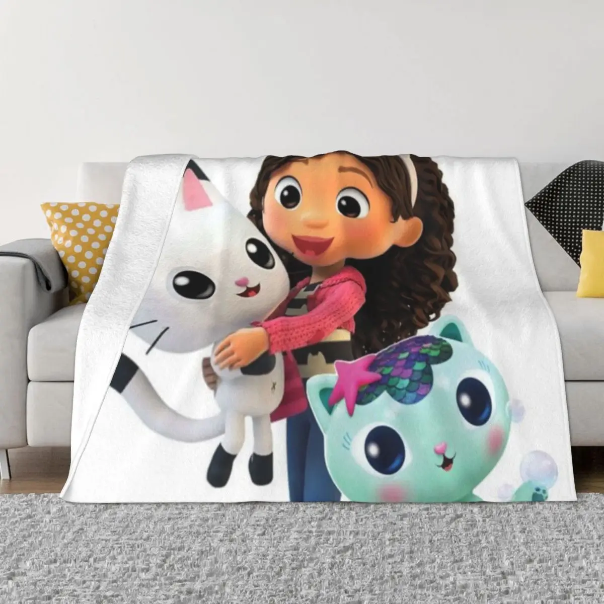 

Gabbys Dollhouse 000711 Bedroom Bed Blankets beach blanket Sofa bed blanket blankets for winter Throw Blanket