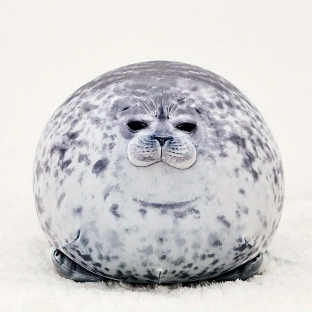 Cuddly Seal Plush Pillow - Soft, Trendy & Machine Washable - Perfect for Youngsters' Room Decor & Playtime