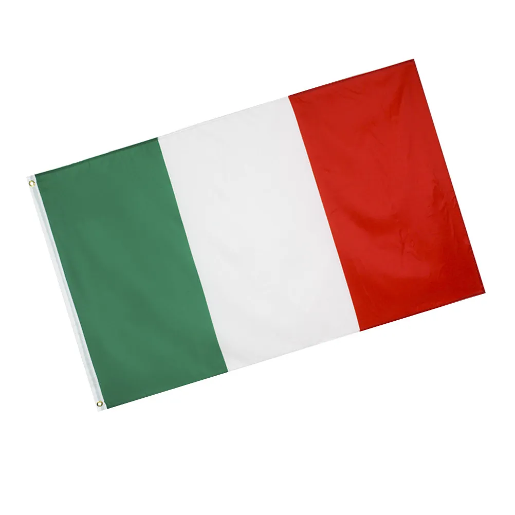 90x150cm Parade Country Flag Italy Fan Flag Premium Polyester Heavy Duty Fade Proof for Outdoor Indoor Party Game Event