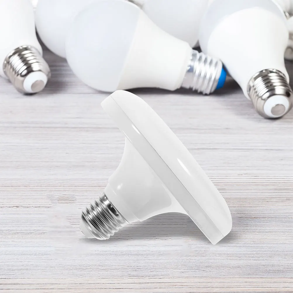 3 قطع لمبة LED E27 قاعدة تصميم مسطح ضوء أبيض لغرفة النوم سقف المرآب ورشة عمل الإضاءة التجارية