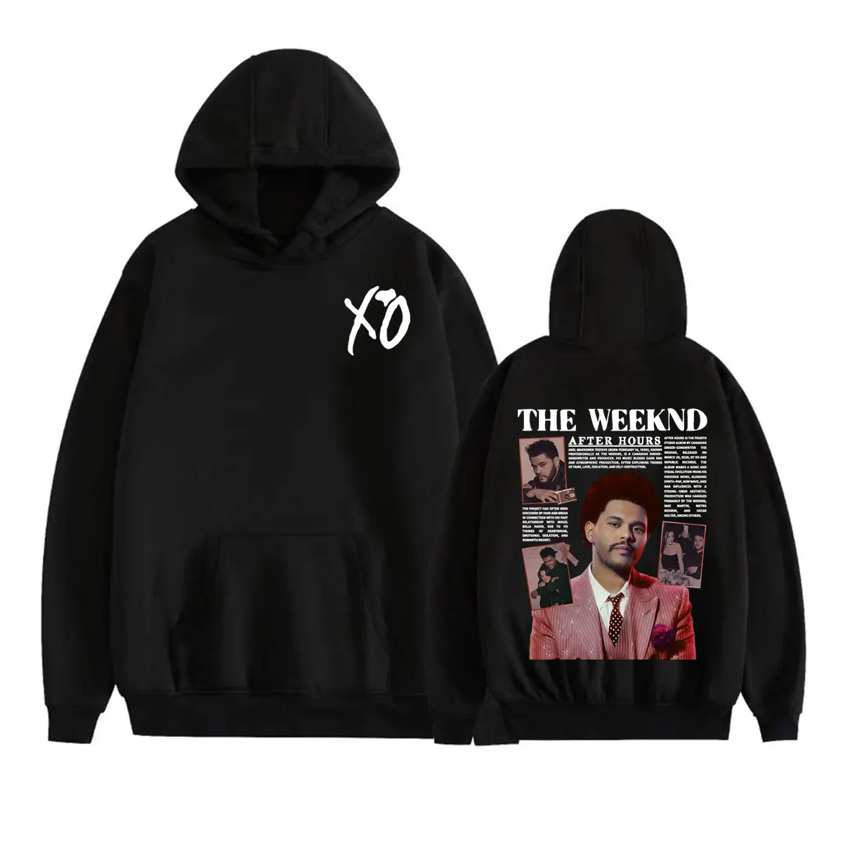 The Weeknd XO After Hours Til Dawn Hoodies Men's Clothing Harajuku Street Gothic Sweatshirt Casual High Quality Hoodie Pullovers