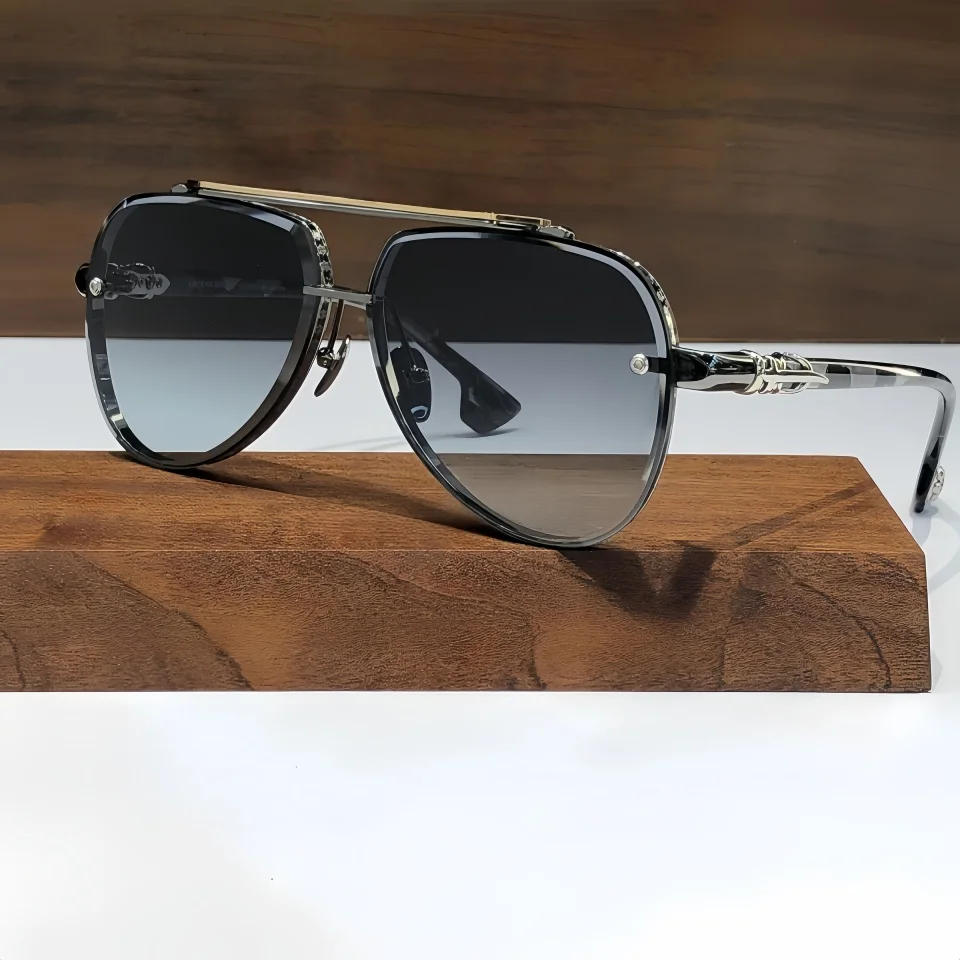 

New Luxury Brand Design Titanium Pilot Sunglasses for Men Travel Parties Vacation Women Fashion Classic Retro UV400 Sun Glasses
