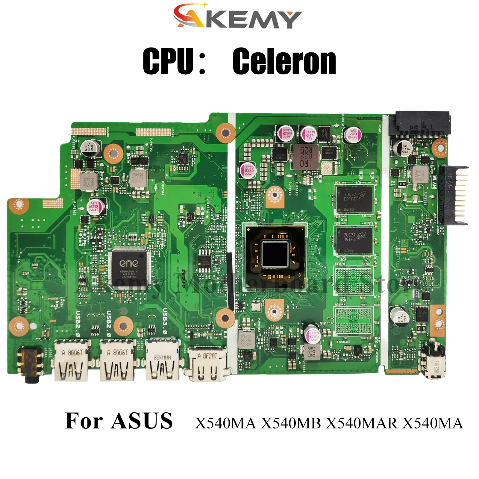 

X540MA Laptop Motherboard For ASUS VivoBook R540M F540M X540MB X540M X540MA D540M X540MAR X540MAS A540M Mainboard W/ Celeron CPU