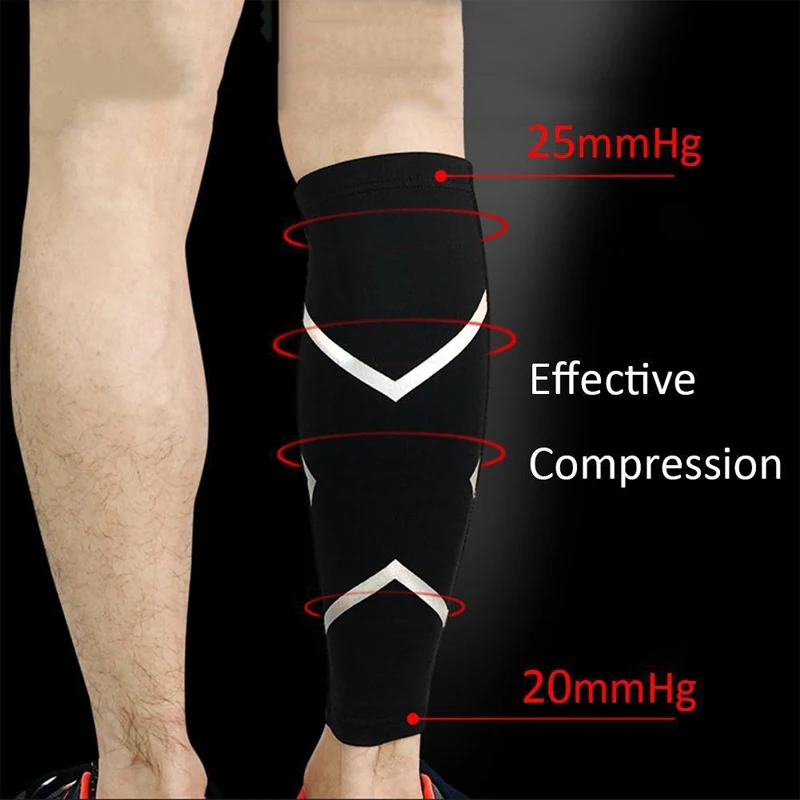 Mtatmt 1Pcs Sport Kalf Compressie Mouw Shin Splint Ondersteuning Guard Been Bescherming Sok Voor Running Basketbal Fietsen