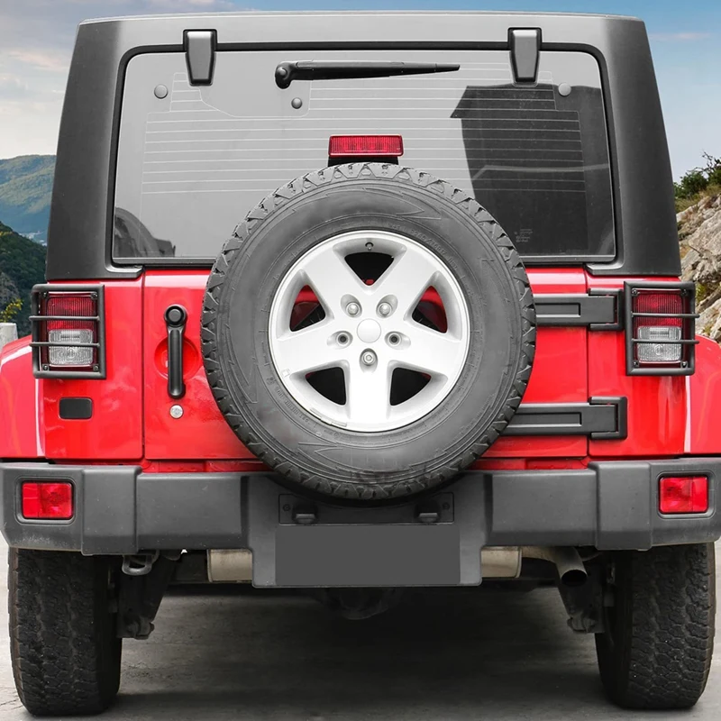 1 Pair L&R Tail Light Covers Tail Light Guards Decorative Covers For Jeep Wrangler JK 2007-2018 Decoration Accessories