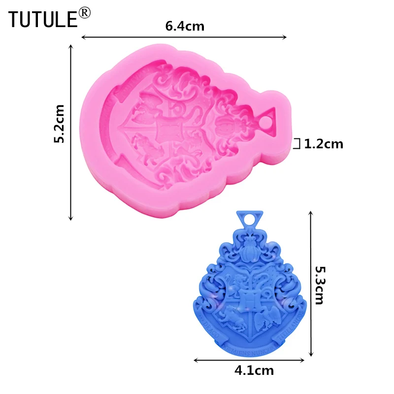 New Keychain Pendants Silicone Mould DIY Crystal Epoxy Resin Crafts Jewelry Making Tools Polymer Clay Necklace Silicone mould