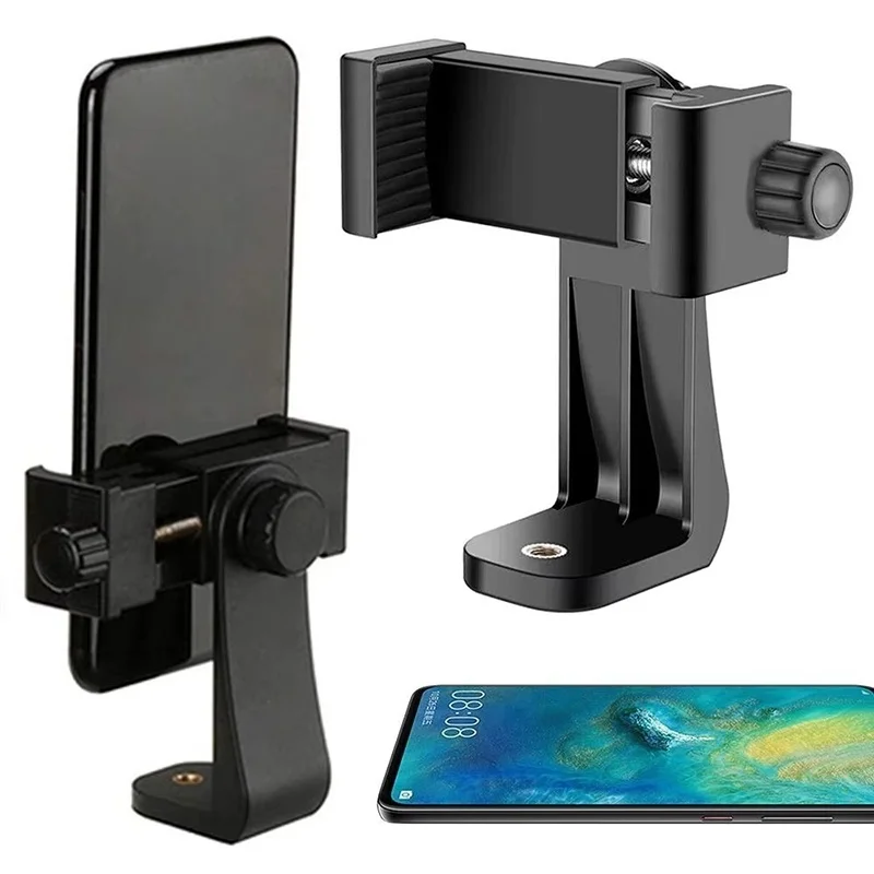 Tripod Mount Universal 360 Degree Rotate Mobile Phone Clip 1/4" Screw Holes Cellphone Holder Desk Tripod Adapter For iPhone OPPO