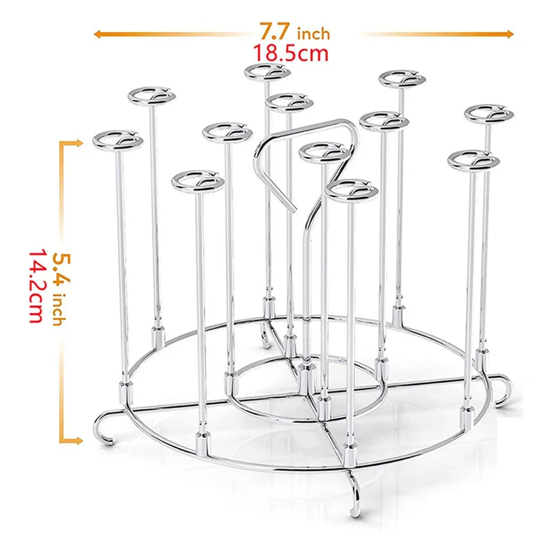 B43C حامل سيخ لملحقات مقلاة الهواء وعاء أسياخ من الفولاذ المقاوم للصدأ حامل أرفف للنينجا فودي