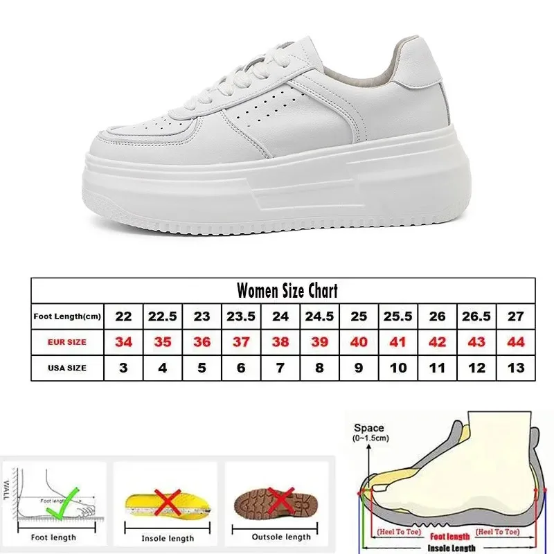 Oulylan 2024 New U Leather Women\'s White Casual Woman Vulcanize Sneakers Breathable Sport Walking Running Platform Flats Shoes