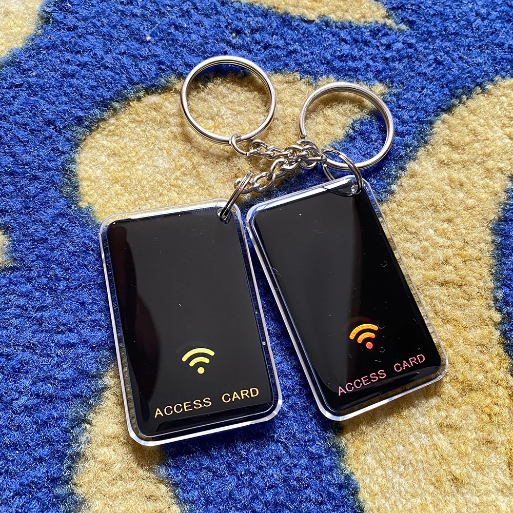 Imagem -04 - Key Fobs Tags para Controle de Acesso Smart Lock Card Chaveiro para Fechaduras 13.56mhz Cartão ic m1 S50 Rfid Pcs