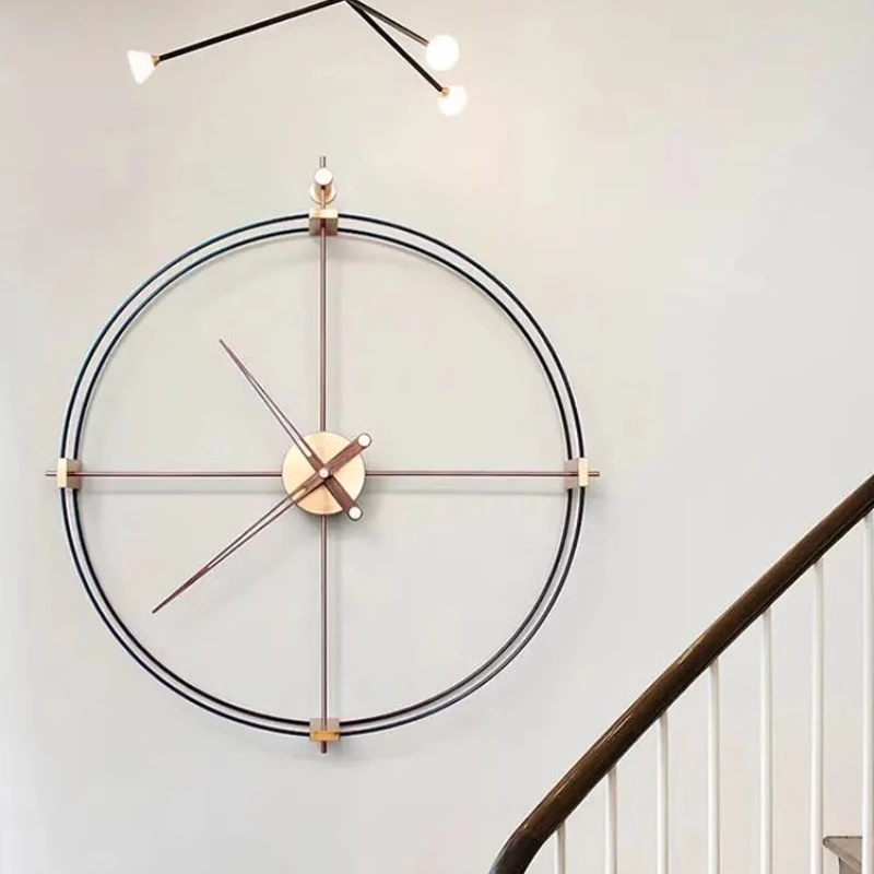 Silent Modern Wall Clocks Simple Living Room Design Interior Korean Clock Wall Romantic High Quality Reloj De Pared Decoration
