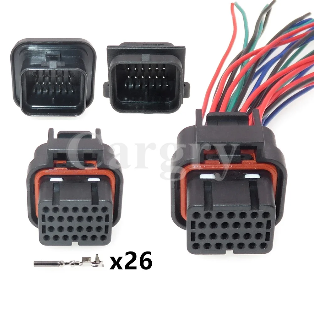 

1 Set 26P Automobile Adapter 3-1437290-7 6437287-8 6437288-6 1437288-6 AC Assembly Car Electric Cable Waterproof Socket