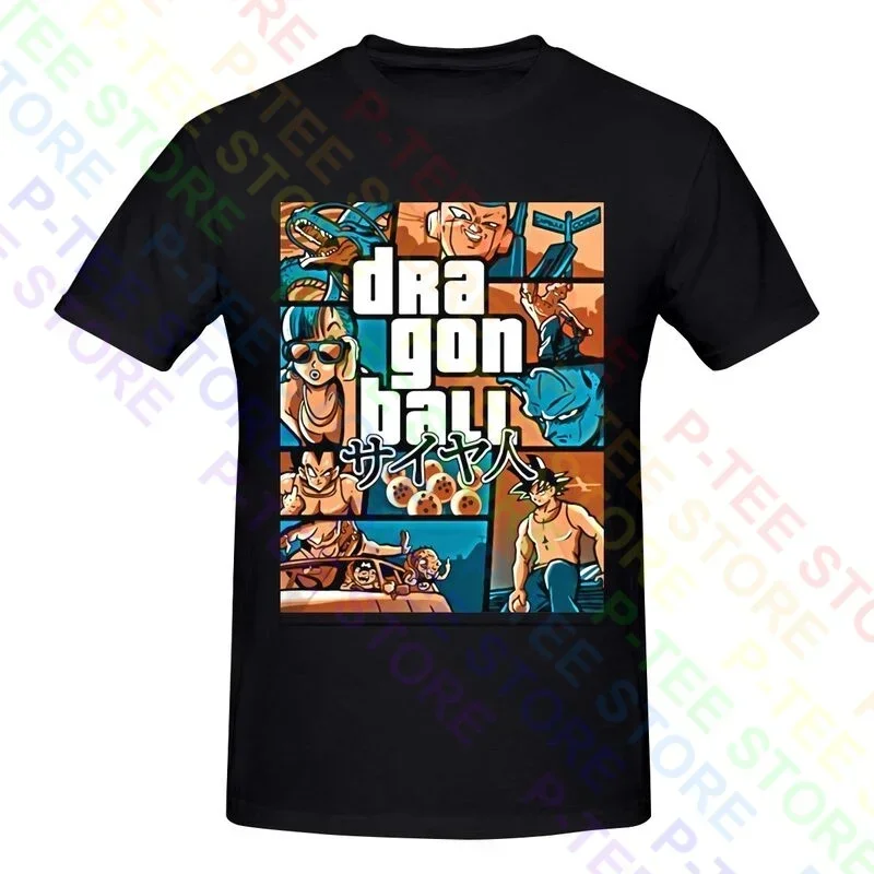 Dbz In Gta Style اليابانية مانغا أنيمي قميص تي شيرت تي شيرت أفضل نمط طبيعي رائجة البيع