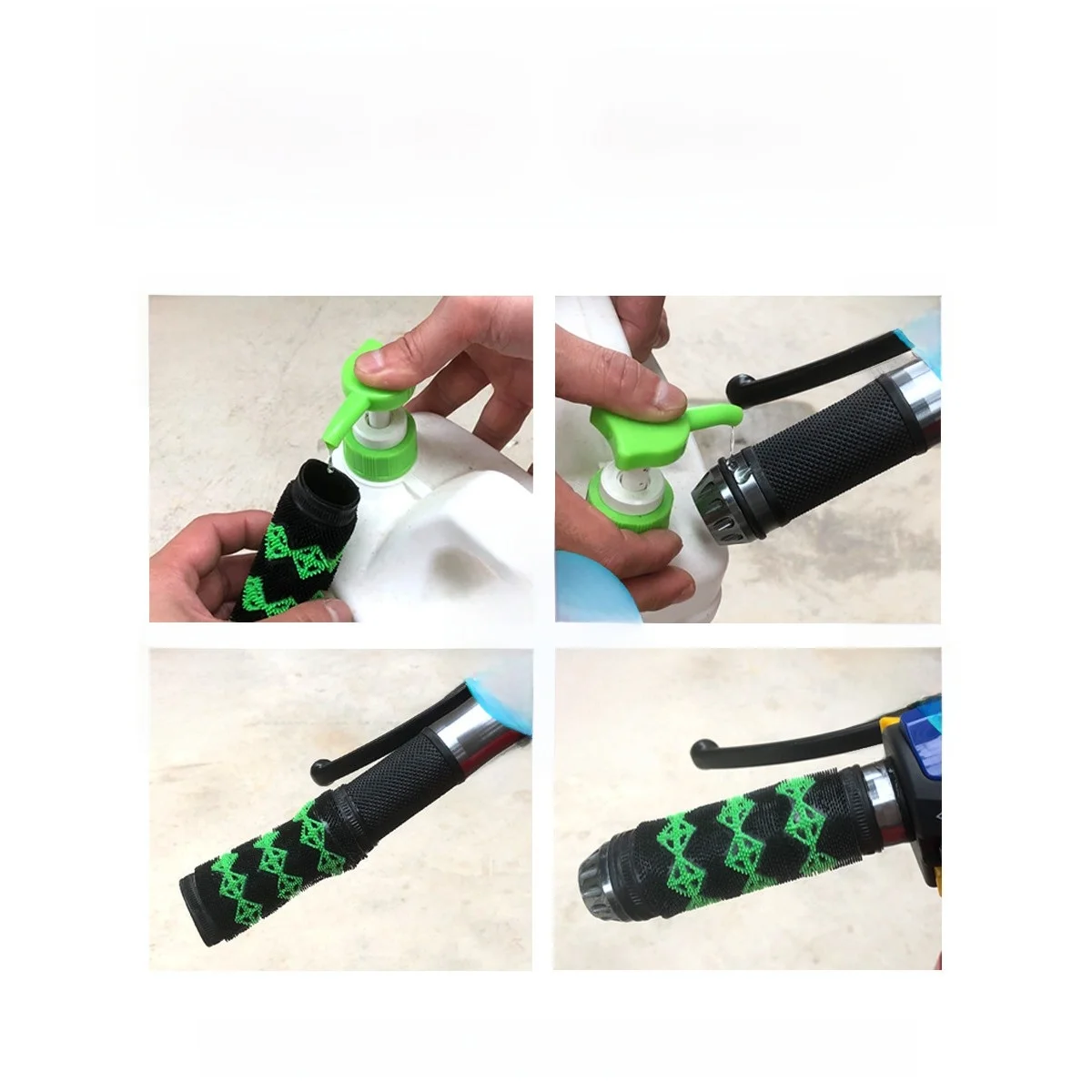 Moto Handlebar Grips Anti-Slip Wear-Resistant Sweat Absorbent Protection Covers for Motorcycle Throttle Modification