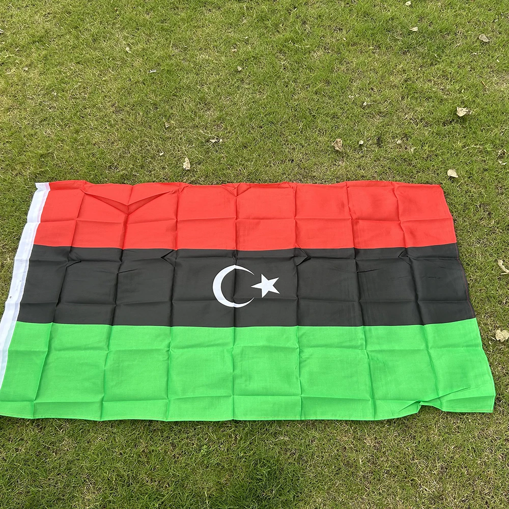 SKY FLAG Libya National Flag 90x150cm 3x5fts Hanging Polyester Libya Flag for Indoor Outdoor Advertising Home Decoration