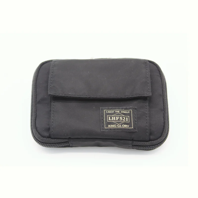 New Japanese Short Wallet Nylon Waterproof Mini Wallet for Men and Women Zipper Casual Card Coin Purse