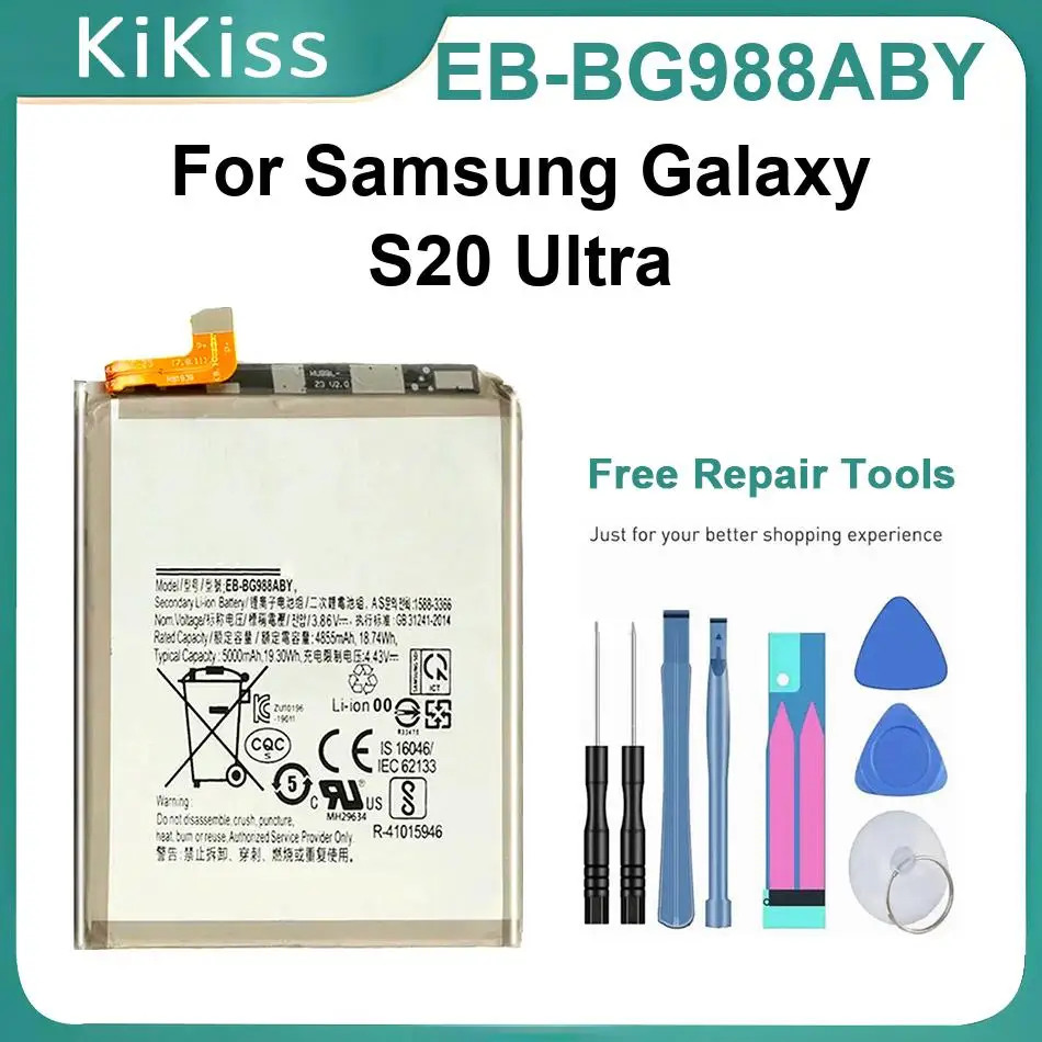 Mobile Phone Battery For Samsung Galaxy S20 Ultra S20ultra S20U,EB-BG988ABY Li-Ion Polymer Batteries