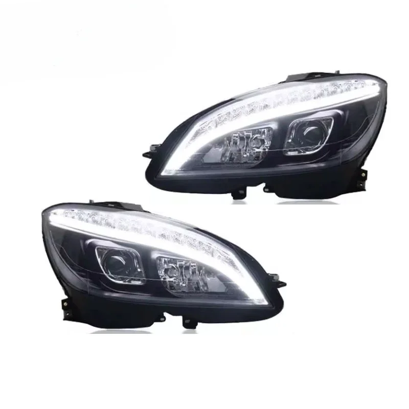 Aut Headlight for Mercedes Benz C Class W204 07-11. Upgraded LED  Side Marker&Reverse Lighting Factory Outlet