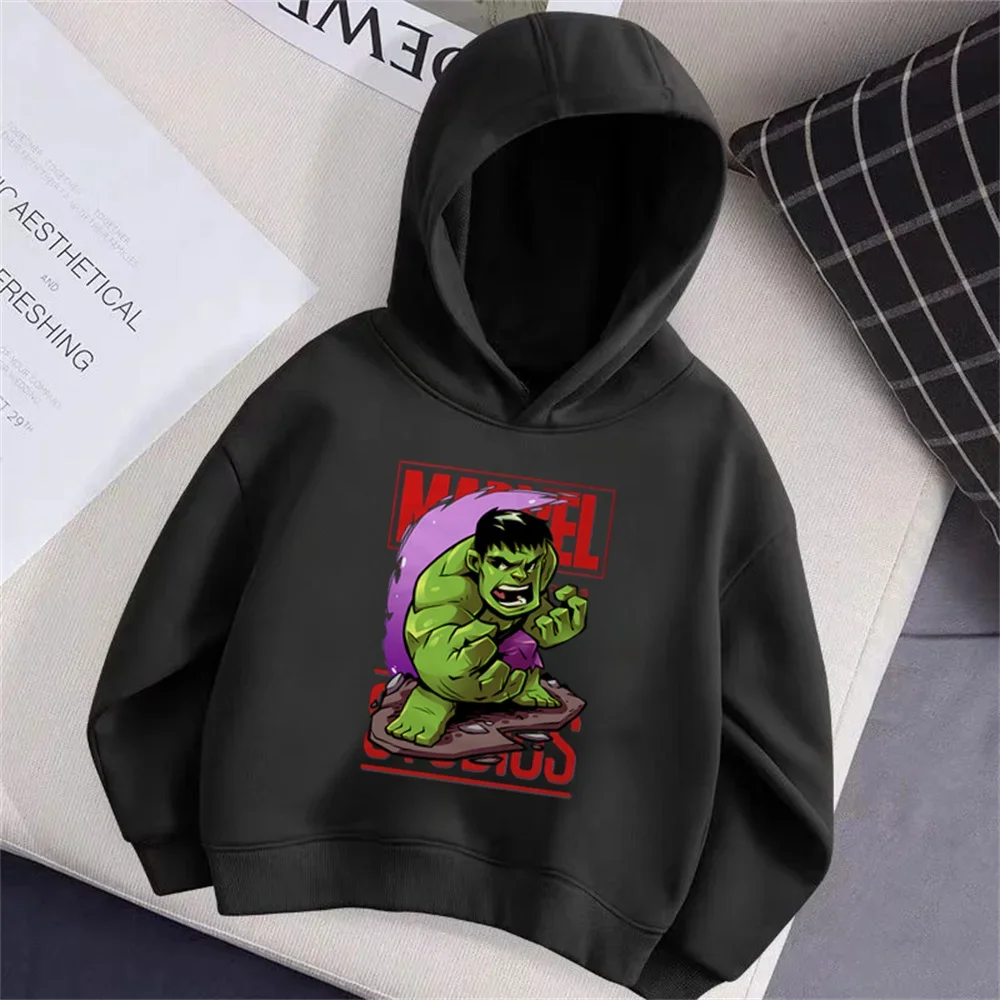 Hulk Print Children's Clothing Kids Hoodie Casual Sports Sweater Cartoon Tops Suitable for Boys and Girls