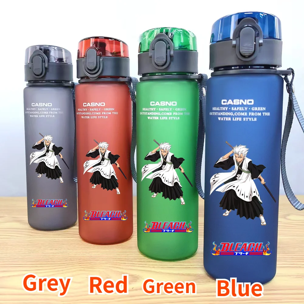 Anime BLEACH Kurosaki Ichigo Black Green Blue and Red Drinking Bottle Portable Sports Cup for Children and Adults Gift