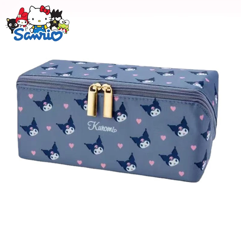 Imagem -04 - Cartoon Mezanino Lápis Case Ins Japonês Bonito Kuromi Cinnamoroll Minha Melody Lápis Caixa de Papelaria de Grande Capacidade Atacado