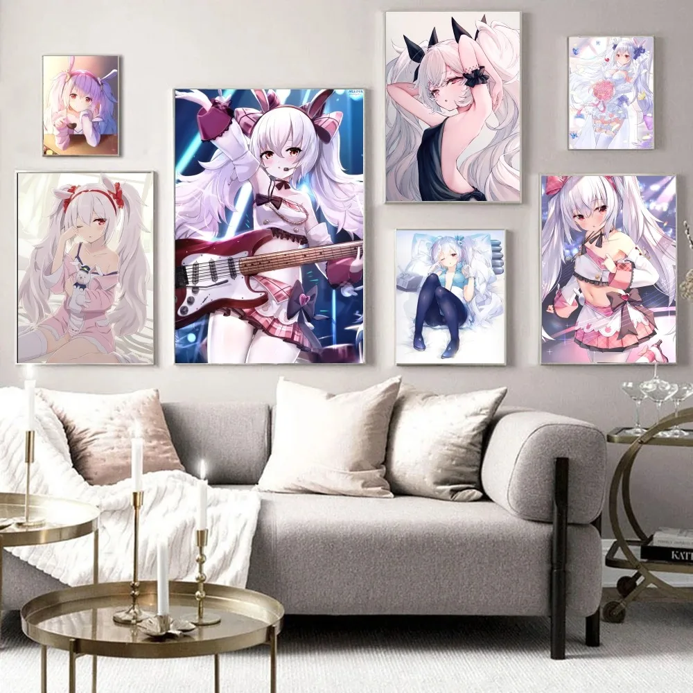 1pc Anime Game Azur Lane Laffey Poster HD Posters Home Room Bar Cafe Decor Art Wall Painting Picture