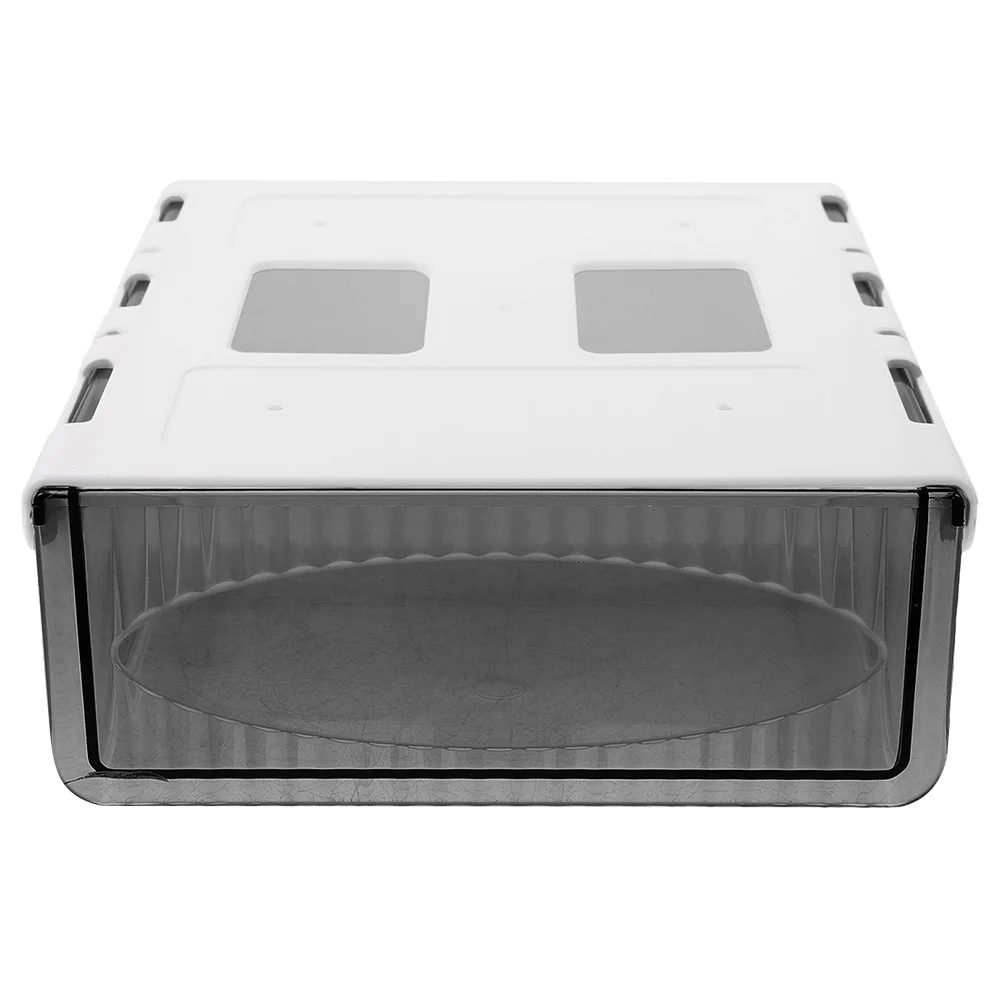 

Under Desk Drawer Organizer Large Capacity Plastic Hidden Storage Box Office Home Desktop Organizer Adhesive Under Desk