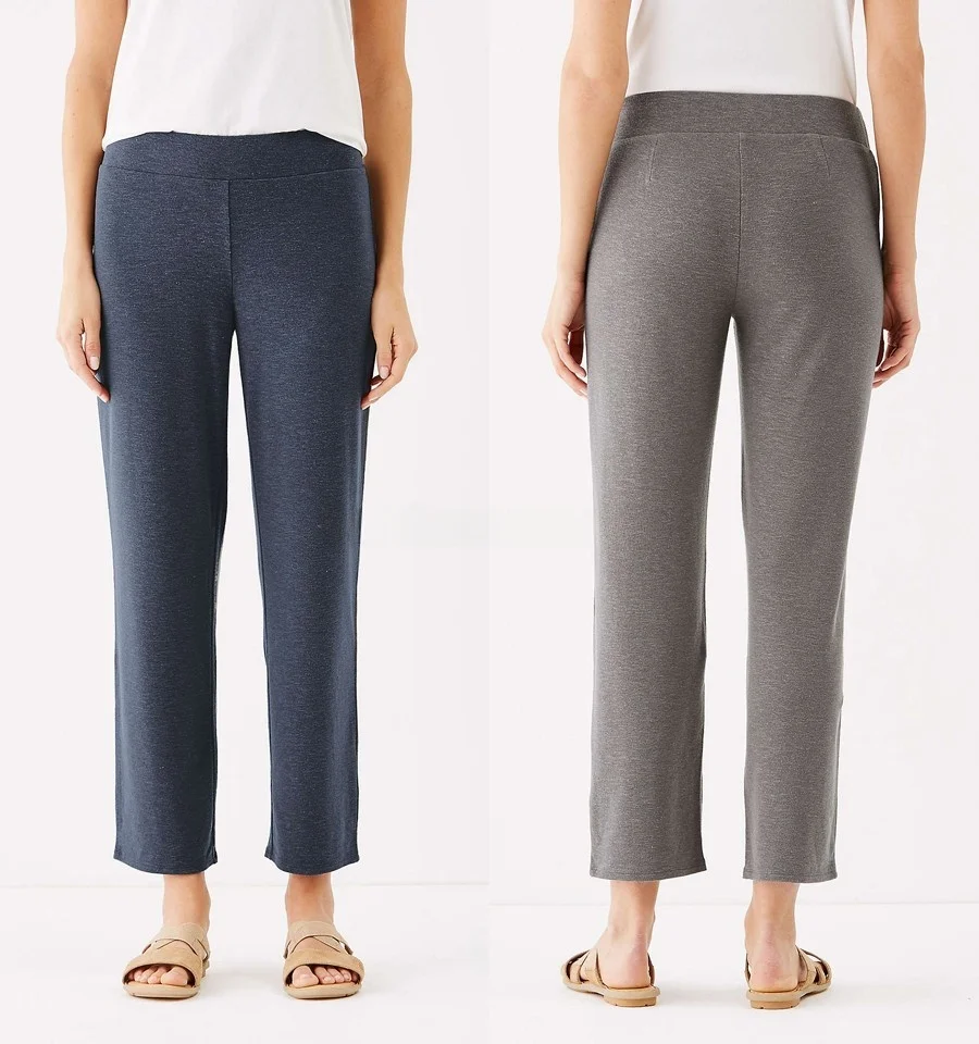 

Plus Size plus Size Women's Knitted Linen Blend Elastic Nine-Piece Pants Spring Summer 2024 Casual Comfortable Breathable Fai...