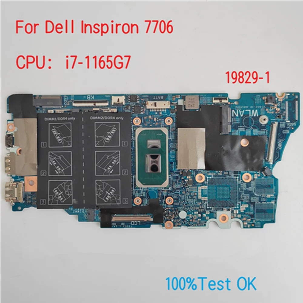 

19829-1 For Dell Latitude 7706 Laptop Motherboard With CPU i5 i7 CN-0VVX48 VVX48 NH21K 0NH21K 100% Test OK