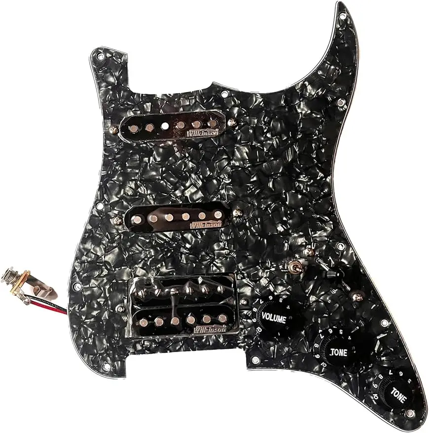 

Upgrade SSH Prewired Guitar Pickguard Set, Alnico 5 Humbucker Pickups Multi-Switch 5-Way Type Fully Loaded Pickup Guitar Parts