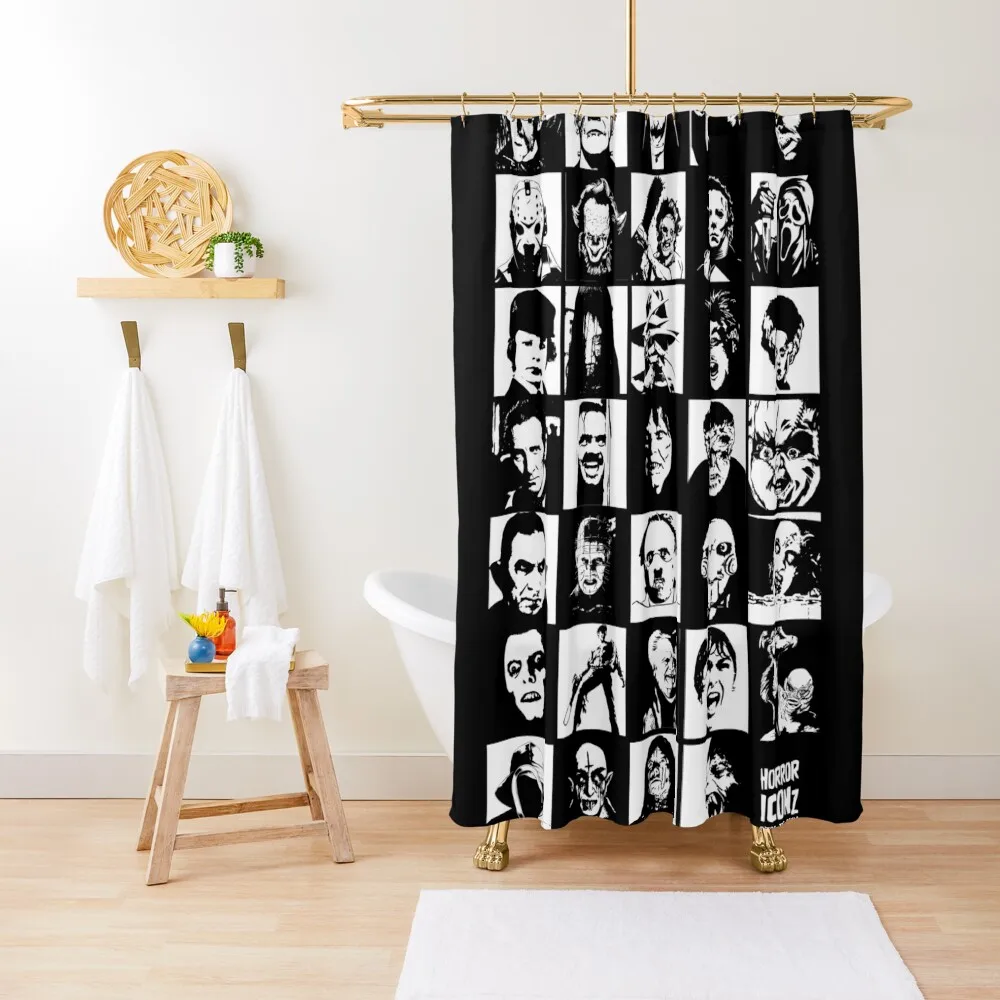 

HORROR ICONz Shower Curtain For The Bathroom For Bathroom Bathroom Fabric Accessories Curtain