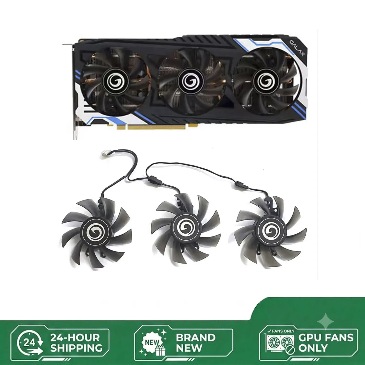 Cooling fan suitable for GALAXY GeForce RTX2060 universal MAX OC graphics card FY08015M12LPA 75MM 4PIN GPU fan