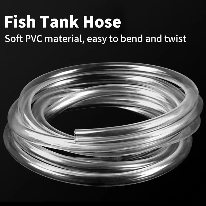 

1 м прозрачный пластиковый шланг из ПВХ, трубка водяного насоса, аквариумный кислородный насос, шланг, воздушный пузырьковый камень, аквариумы, насос для пруда, трубки, аксессуары