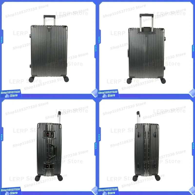 Aluminum Alloy Trolley Bag Large Capacity Business Laptop Suitcase Travel Luggage Spacious Metal Rolling Suitcase Fashionable