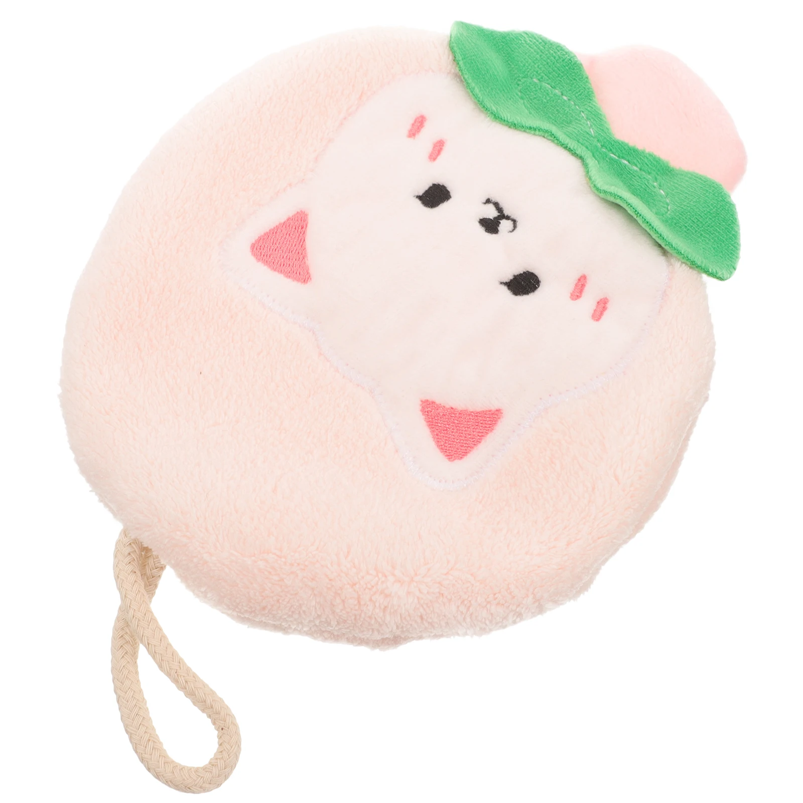 

Cute Peach Hand Towel Quick Dry Absorbent Kitchen Bathroom Multipurpose Hanging Towels Super Absorbent Skin Friendly