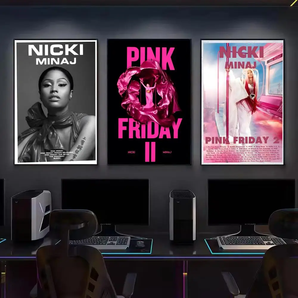 Music N-Nicki Minaj Poster Premium Art Wall Decor, Simple Ornament for Living and Leisure Areas