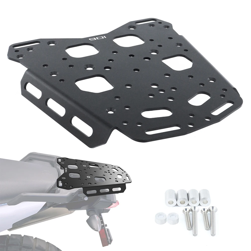 

4mm Aluminum Motorcycle Rear Rack Luggage Rack Fit For Husqvana 901 Norden 901 2022 2023 2024 Enlarge Plate Top plate Extension