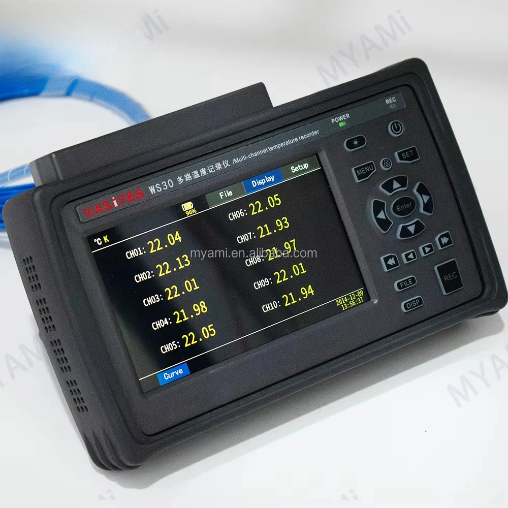 

MYAMi Hot Sale Handheld High Precision 10 Thermocouple Data Logger Supports K J E T N S R B Made of Durable Plastic