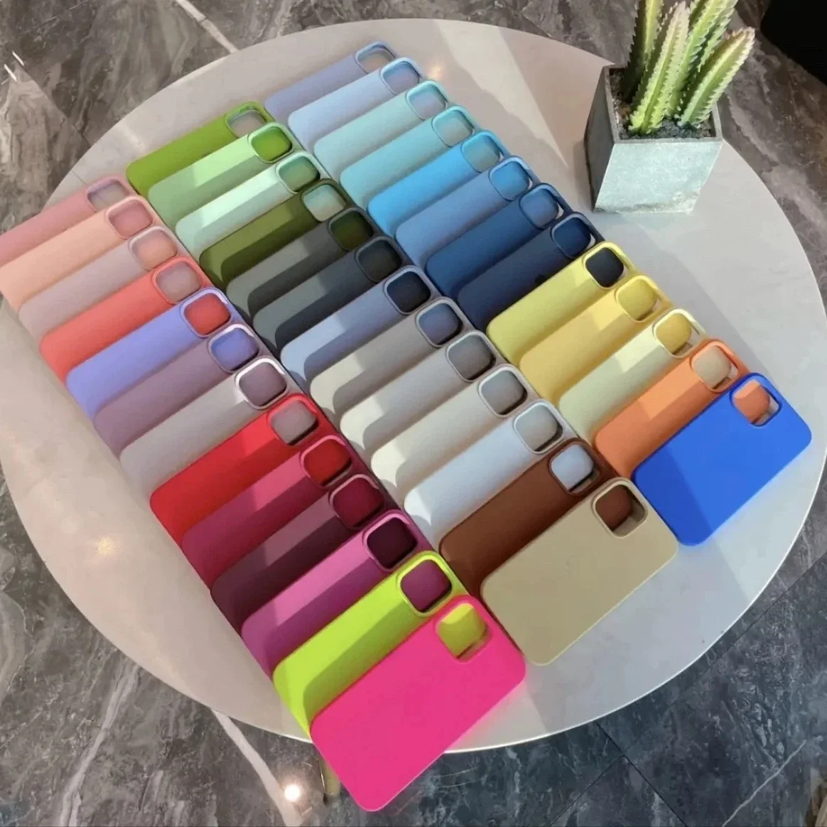 Original Silicone Case for Apple iPhone 16 16e Air 17 13 15 14 12 11 Pro Max Plus Phone Official Protective Cover Capa fundas - náhled 2