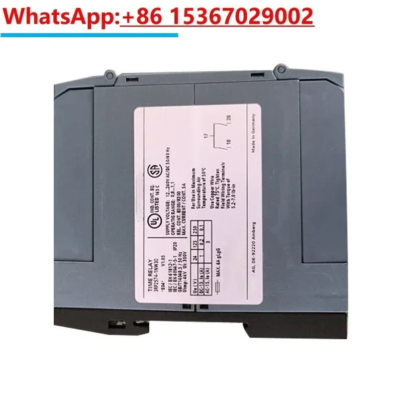 3RP2574-1NW30  Bolt Type Terminal Connection for Time Relay