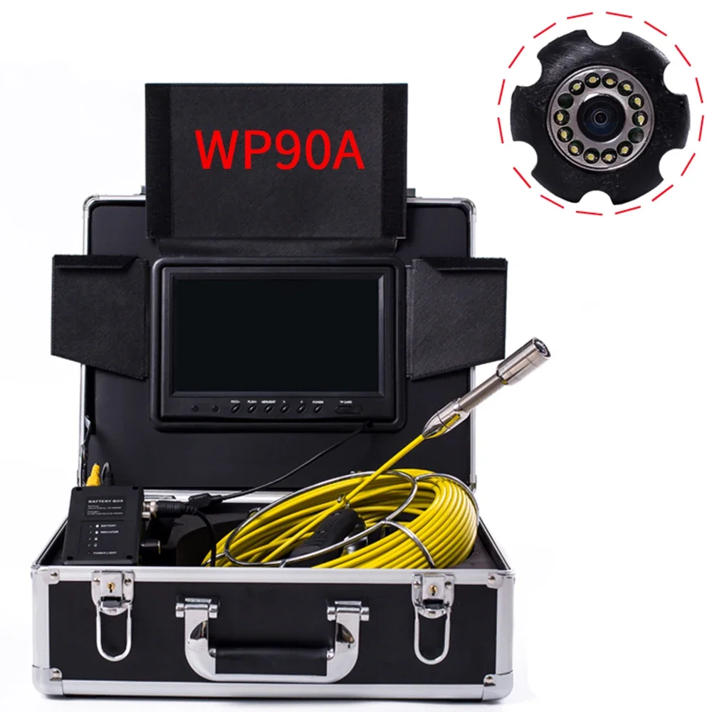 

WP90A 9 Inch LCD Screen Snake Camera Video Inspection Camera Industrial Endoscope Digital Borescope Camera Waterproof