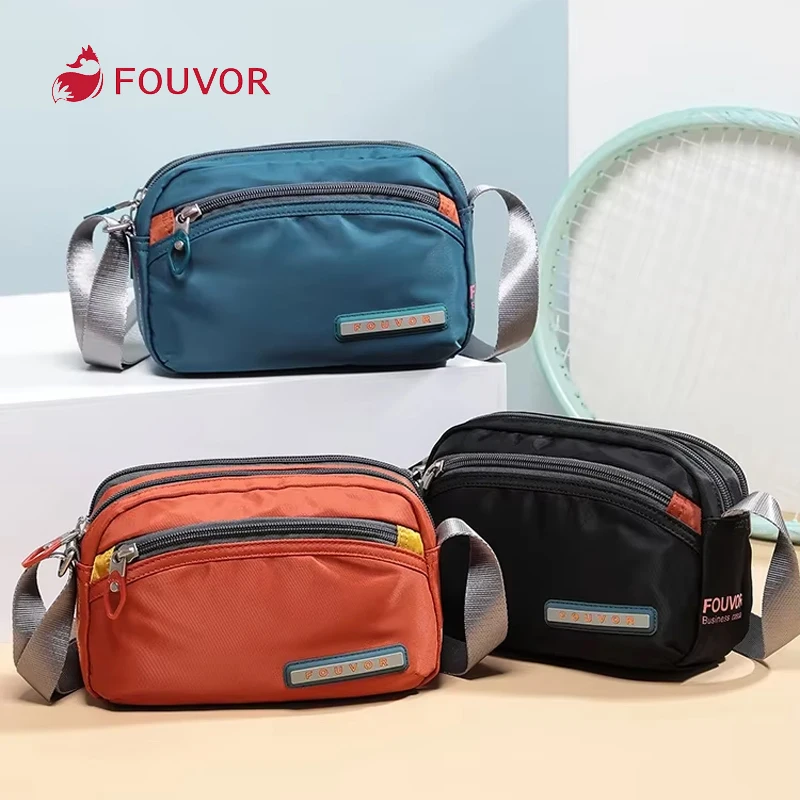 Fouvor damska torba na ramię Trend 2025 nylonowa mała torba typu Crossbody moda sportowa wodoodporna wysokiej klasy torby listonoszki damskie 2587-19
