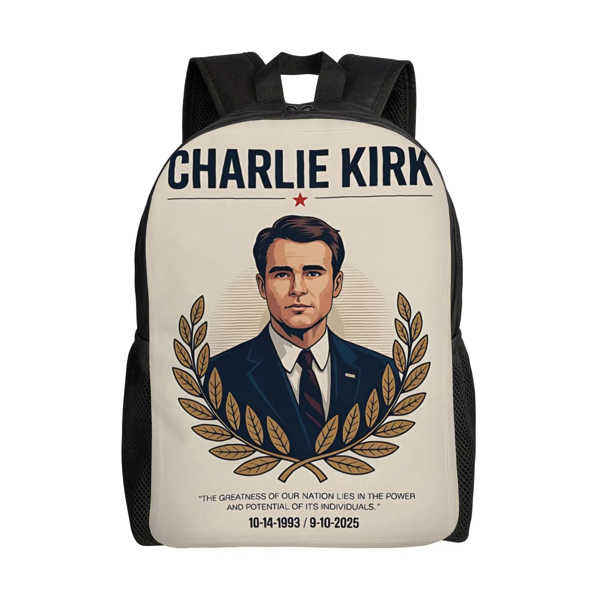 

Рюкзак RIP Charlie Kirk Memorial для подростков, спортивный, для старшей школы, для бизнеса, для настоящих патриотов, для мужчин и женщин, студенческая сумка через плечо