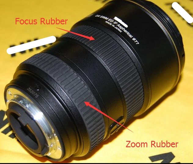 Копия, новинка для NIKKOR 17-55, 2,8G, зум, резиновая фокусировка, резина для Nikon 17-55 мм f/2,8G IF-ED AF-S DX, запасные части