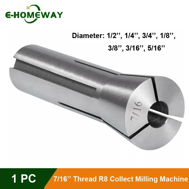 GDR R8 Collet Milling machine R8 Collet Metric British R8  Clamping Size Milling tool holder R8 Collet Chuck set spring collet