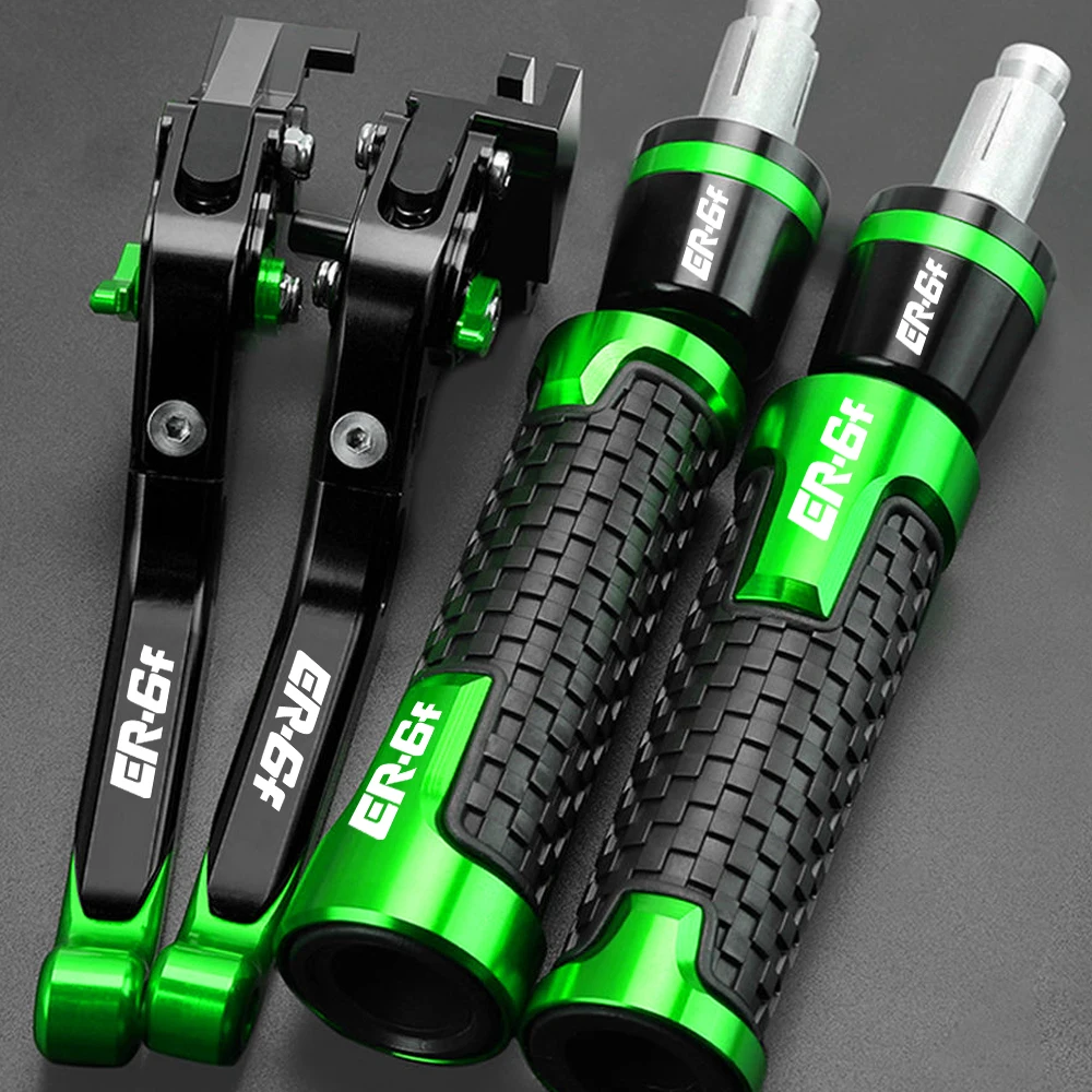For KAWASAKI ER6F ER 6F ER-6F 2006 2007 2008 Clutch Lever Brake Lever Set Adjustable Handle Levers Motorcycle Hand Grips Ends