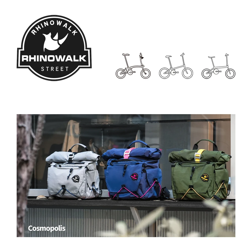 Rhinowalk Bike Handlebar Bag 17L Cycling Backpack Front Quick